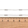 2MM Brass Round Ball Cable Chain Necklaces MAK-L045-01P-5