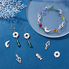 16Pcs 4 Style 201 Stainless Steel Links STAS-UN0031-08-3