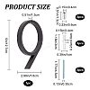 Zinc Alloy Number Sign Labels FIND-WH0061-83J-2