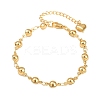 304 Stainless Steel Link Bracelets for Women BJEW-D359-03G-2