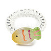 Summer Fish Resin Telephone Line Wire Elastic Hair Ties LS-AJEW-U004-02C-1