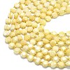 Natural Yellow Jade Beads Strands G-C116-A08-02-3