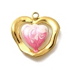 Brass Enamel Pendants LS-STAS-Q347-15G-03-1-1
