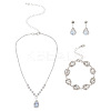 Crystal Rhinestone Jewelry Set SJEW-GO0001-01-1