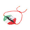 Glass Seed Braided Bead Bracelet BJEW-A121-14A-2