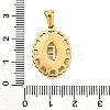 Golden 304 Stainless Steel Pendants STAS-K300-02G-F-3