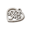 Non-Tarnish 201 Stainless Steel Charms LS-STAS-E206-06P-04-2