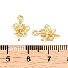 Brass with ABS Plastic Imitation Pearl Connector Charms KK-Z151-01G-02-3