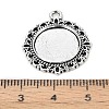Zinc Alloy Pendant Settings for Cabochon & Rhinestone LS-KHDZ-PALLOY-A15290-AS-3
