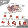 36Pcs 9 Styles Valentine's Day Theme Alloy Enamel Pendants ENAM-FS0002-48-RS-4