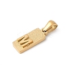 304 Stainless Steel Pendants STAS-Z120-03M-G-2