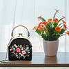DIY Ethnic Style Flower Pattern Embroidery Crossbody Bags Kits DIY-WH0374-77-5