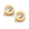 304 Stainless Steel Rhinestone Charms X-STAS-Z009-17G-3