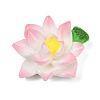 Opaque Resin Flowers Cabochons RESI-R463-02B-1