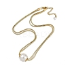 Ion Plating(IP) 304 Stainless Steel 2-Strand Snake Chain Necklaces NJEW-D080-07G-2