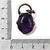 Natural Amethyst Pendants G-B149-08R-01-3