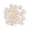 UV Plating Rainbow Iridescent Acrylic Enamel Beads LS-OACR-I003-15A-3