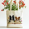 Canvas Women's Tote Bags ABAG-WH0057-007-5