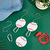 8Pcs Acrylic Sport Ball Connector Charms DIY-NB0014-46A-4