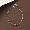 304 Stainless Steel Enamel Link Bracelets BJEW-K226-17B-P-2