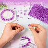 300Pcs Frosted Transparent Glass Beads GLAA-TA0002-78A-5