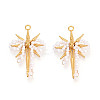 304 Stainless Steel Pendants STAS-N110-34C-G-1