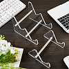 2Pcs 2 Style Acrylic Keyboard Display Stands with Platinum Plated Iron Supports ODIS-CP0001-13-3
