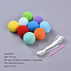 Felt Ball Garlands AJEW-CJC0001-41B-2