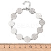 Religion 304 Stainless Steel Link Chain Bracelets for Women BJEW-F524-01P-5