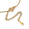 PVD Vacuum Plating 201 Stainless Steel Pendant Necklaces NJEW-R267-02F-G-3