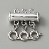 3-Strand 6-Hole Alloy Magnetic Slide Lock Clasps FIND-TAC0014-69A-P-1