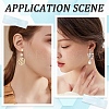 20Pcs 2 Colors Brass Spiral Pad Ear Cuff Findings EJEW-YW0001-17-6