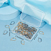 SUNNYCLUE 60Pcs 2 Colors 304 Stainless Steel Leverback Earring Findings STAS-SC0004-62-6