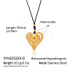 Sweet Design 304 Stainless Steel Heart Pendant Necklaces DY4160-12-1