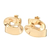 304 Stainless Steel Nuggets Stud Earrings EJEW-K268-75G-4