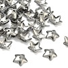 Non-Tarnish 5-Petal Flower Smooth Surface 304 Stainless Steel Bead Caps X-STAS-R065-56-1