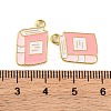 Golden Plated Alloy Enamel Pendants LS-ENAM-Z017-12G-03-3