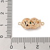 Brass Micro Pave Clear Cubic Zirconia Shell Hook and S-Hook Clasps KK-S388-27G-3