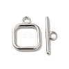 Non-Tarnish 304 Stainless Steel Toggle Clasps X-STAS-H212-27P-1