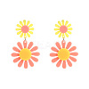 Bohemian Acrylic Dangle Stud Earrings WG25006-03-1