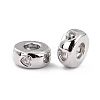 Brass Micro Pave Clear Cubic Zirconia Beads ZIRC-P091-01B-P-RS-2