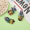 Natural Chip Gemstone Pendant Decorations X-HJEW-JM00213-6
