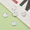 304 Stainless Steel Stamping Blank Tag Flat Round Charms Pendants STAS-Q171-04-6