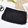 Polyester Latin Fringe Lace OCOR-WH0066-09A-5