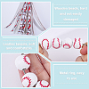 4Pcs 4 Styles Wood Sports Ball Beads Pendant Decoration HJEW-DR00052-3