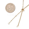 304 Stainless Steel Satellite Chain Curb Chain Slider Necklace Making AJEW-JB01527-2
