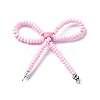 Alloy & Glass Seed Beads Bowknot Chandelier Component Links PALLOY-D359-03B-1