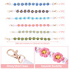 6Pcs 6 Colors Cotton Cord Knitted Daisy Cup Belt AJEW-TA0002-37-4