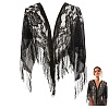 Lace Flower Detachable Polyester Shawl AJEW-WH20072-43C-1