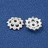 925 Sterling Silver Bead Caps STER-C007-04D-S-2